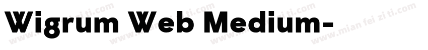 Wigrum Web Medium字体转换